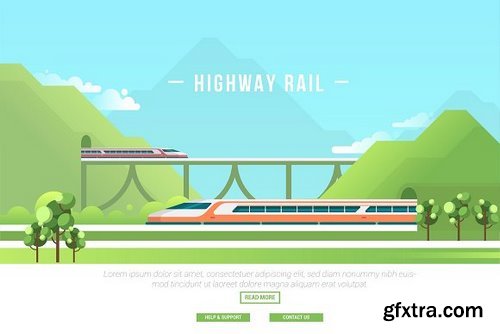 CM - Highway Rail - Vector Landscape 2907308