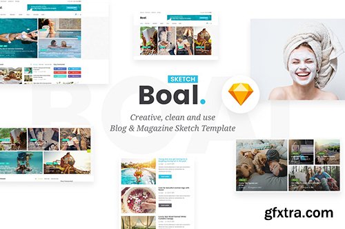 BOAL - Magazine & Personal Blog Sketch Template