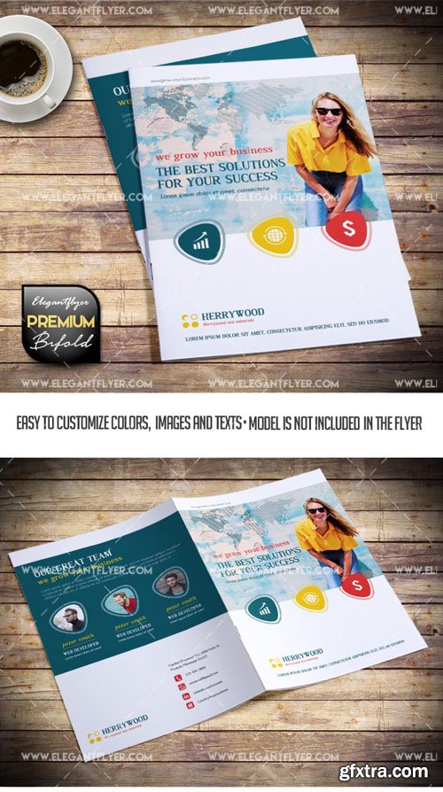 Brochure V19 2018 Tri-Fold Brochure PSD Template