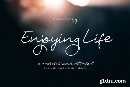 CreativeMarket Enjoying Life Script Font 2573274