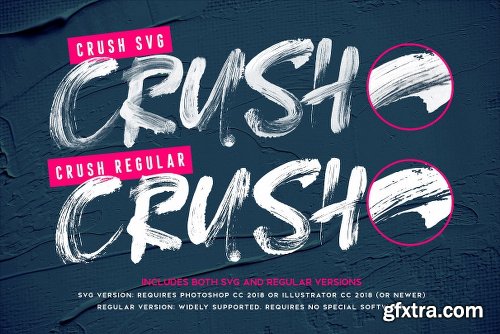 CreativeMarket CRUSH SVG Font 2705425