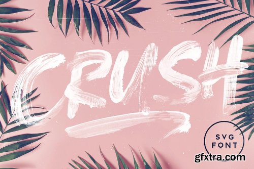 CreativeMarket CRUSH SVG Font 2705425