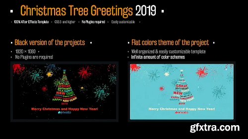 Videohive Christmas Tree Greetings 2019 9562150