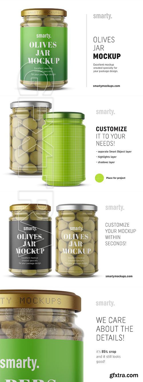 CreativeMarket - Olives jar mockup 2926288