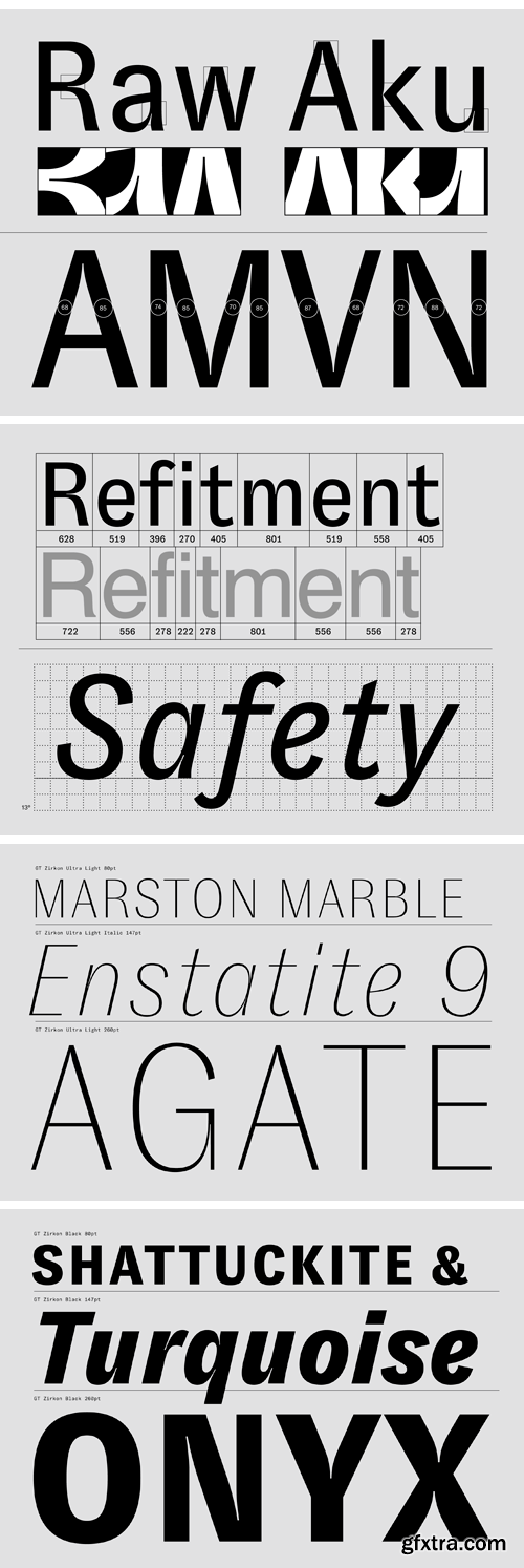 GT Zirkon Font Family