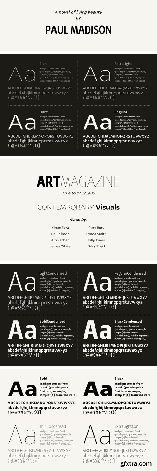 YE Paradigma Font Family