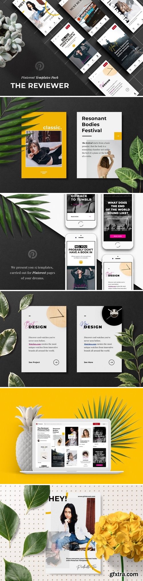 CM - The Reviewer Pinterest Templates Set 2943441