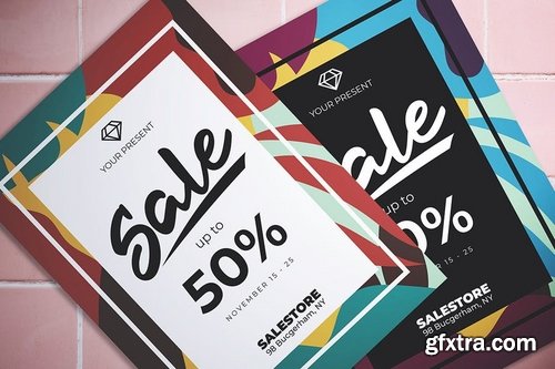 Abstract Sale Flyer