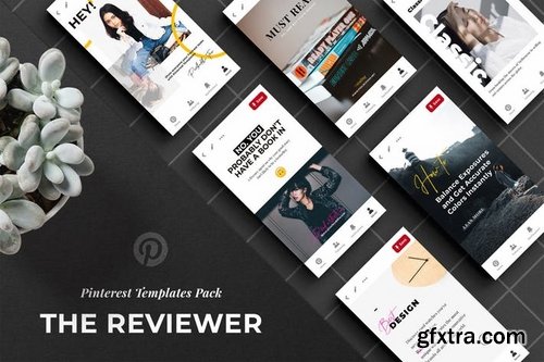 The Reviewer Pinterest Templates Set