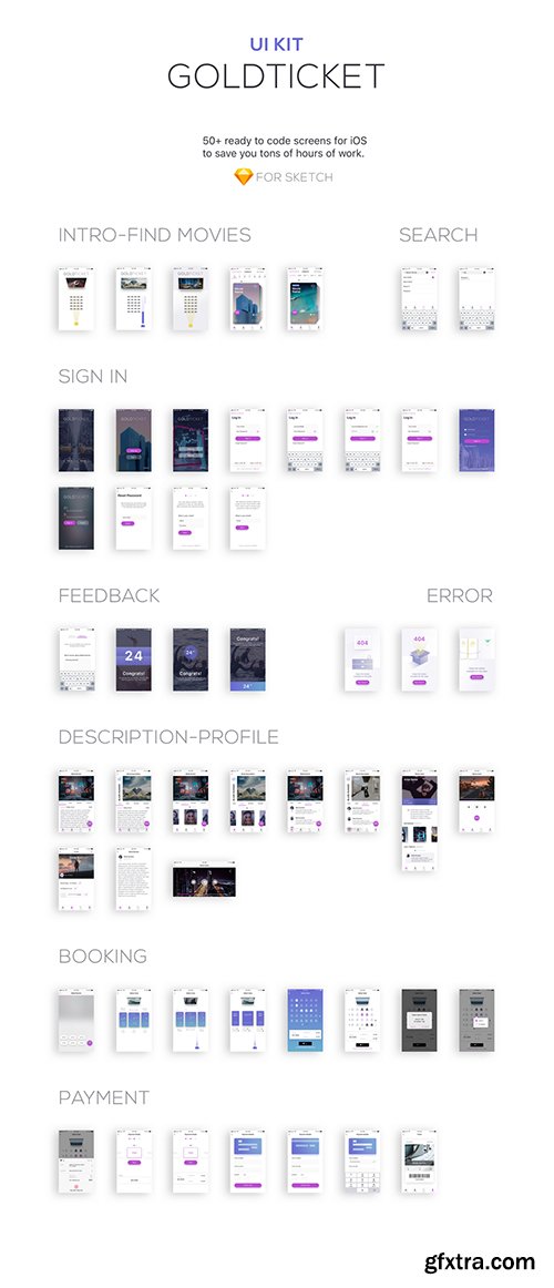 Gold Ticket UI Kit