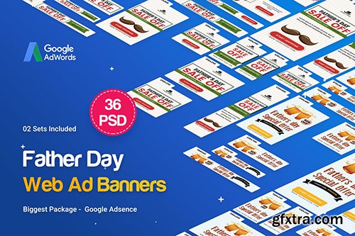 Father’s Day Banners Ad - 36 PSD