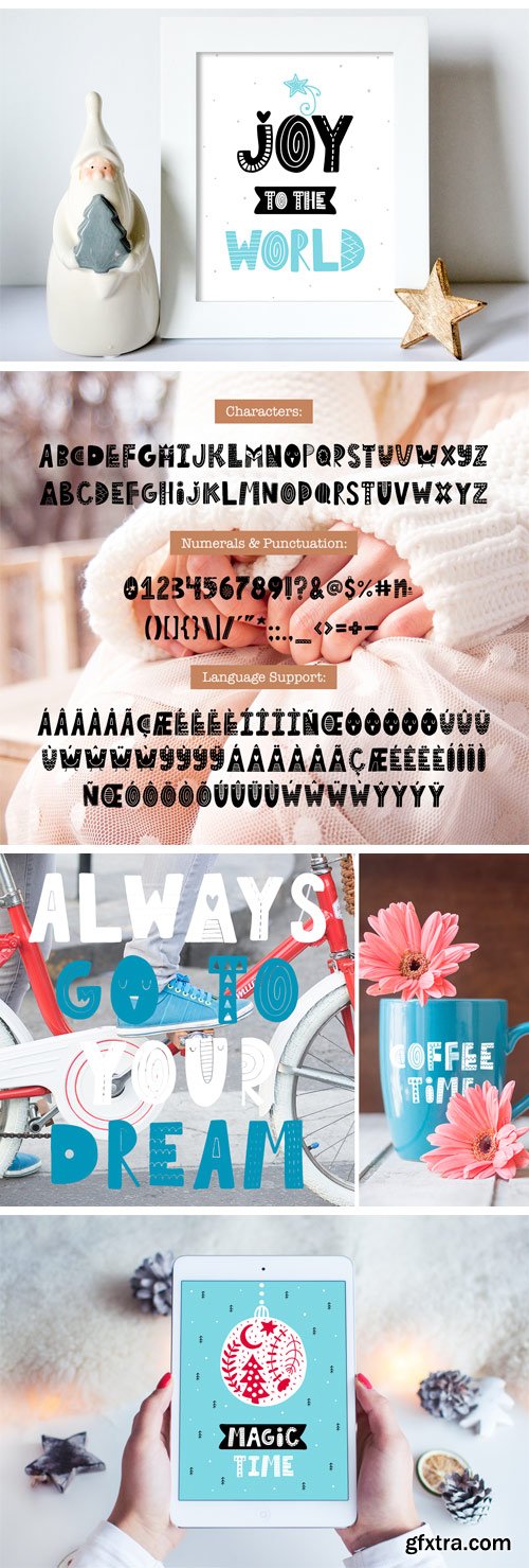 Fontbundles - Tiny Joy Font - Scandinavian & Kids 41279