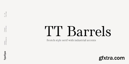 TT Barrels Font Family - 12 Fonts