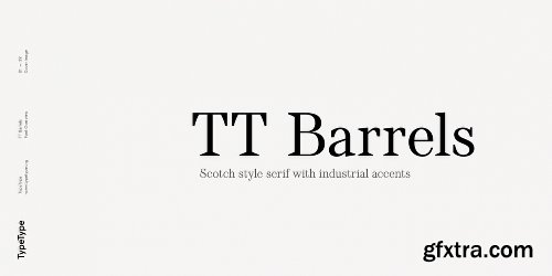 TT Barrels Font Family - 12 Fonts