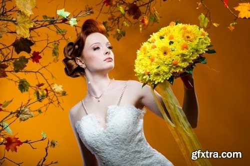 Autumn flowers bouquet of yellow 25 HQ Jpeg