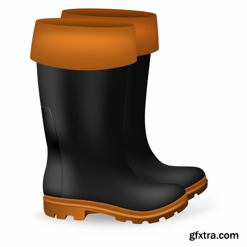 Autumn rain rubber boot umbrella 25 EPS