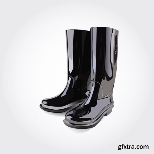 Autumn rain rubber boot umbrella 25 EPS