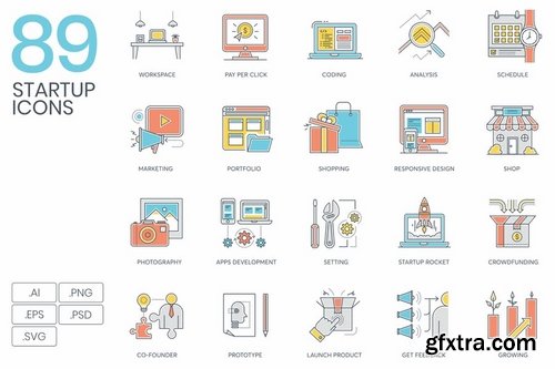 Startup Bundle 800+ Icons