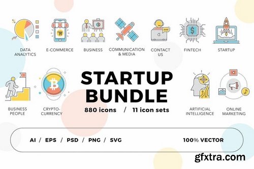 Startup Bundle 800+ Icons