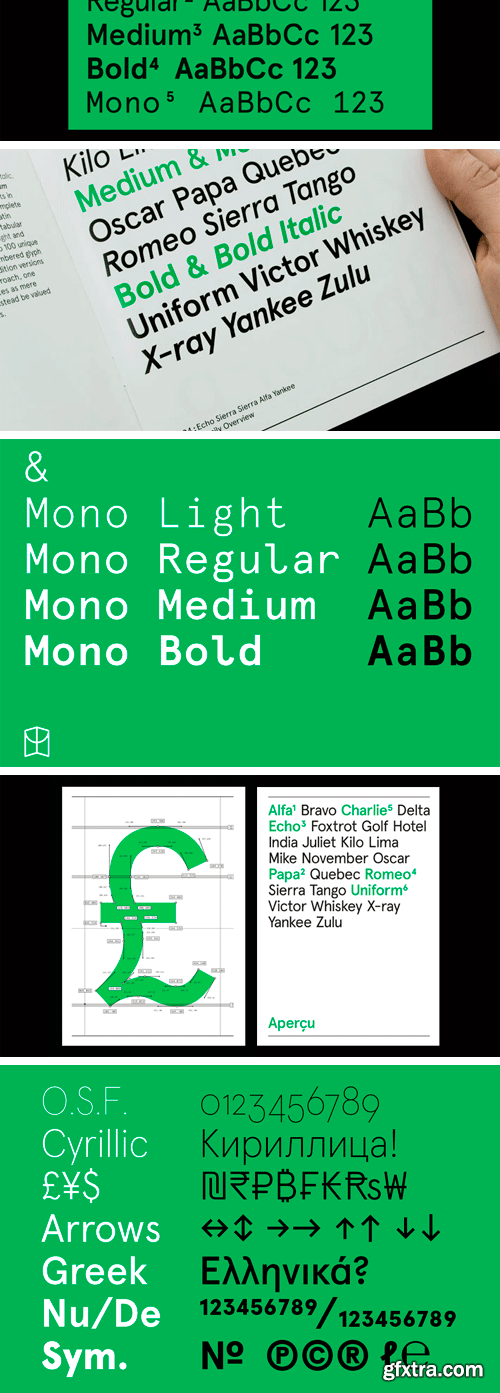 Apercu Pro Font Family (2018 Updated)