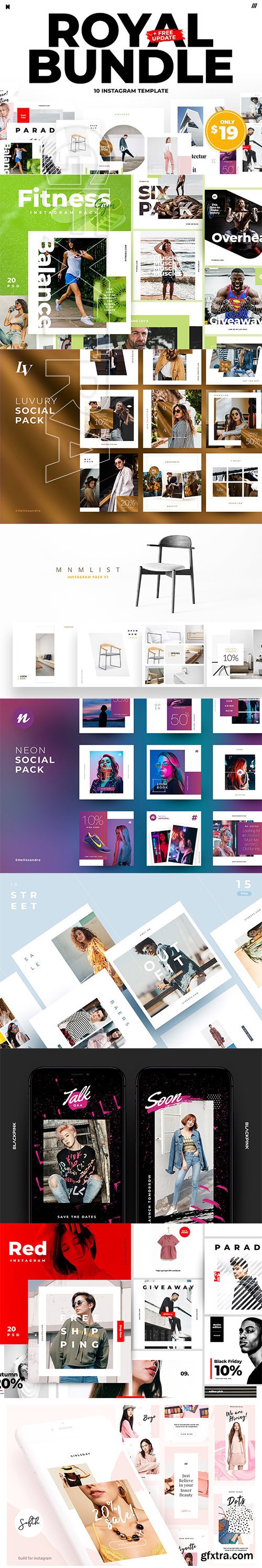 CreativeMarket - Royal Bundle Instagram + FREE update 2942640