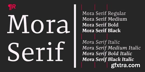 Mora Serif Font Family - 8 Fonts