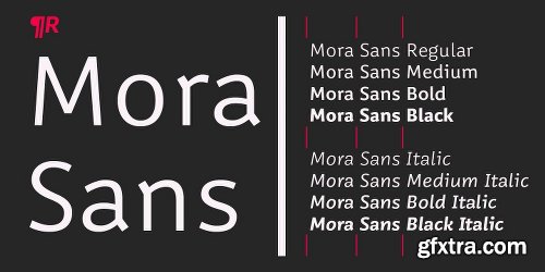 Mora Sans Font Family - 8 Fonts