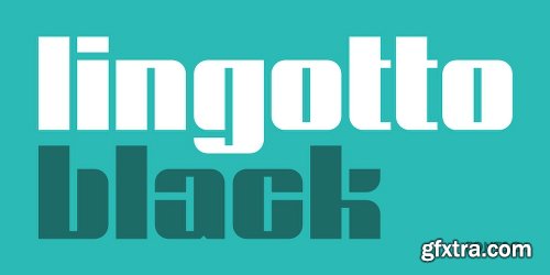 Lingotto Black Font