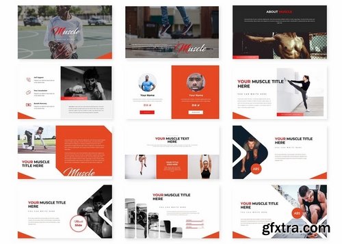 Muscle - Powerpoint Keynote and Google Slides Templates