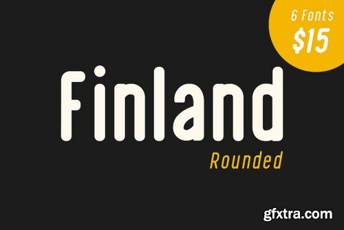 CreativeMarket Finland Rounded - Font Family 2918487