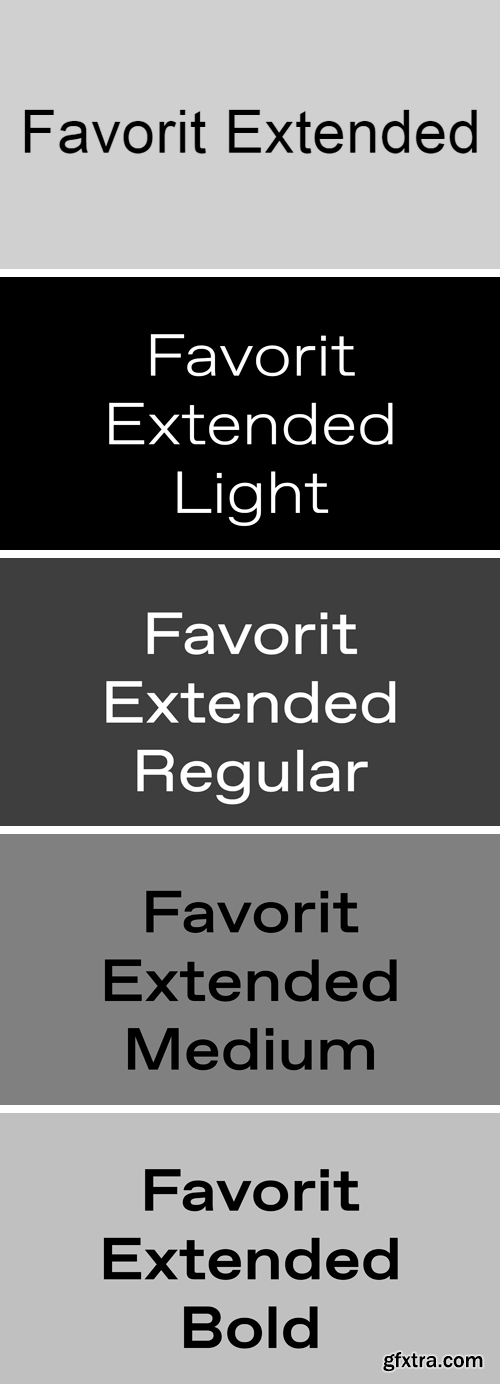 Favorit Extended Font Family