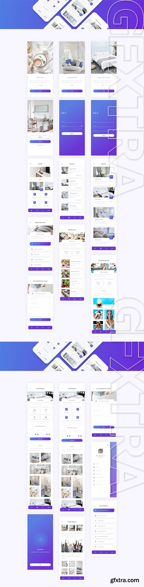 Frida Hotel UI Kit