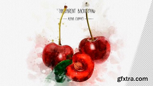 Videohive Watercolor Fruits And Vegetables 22608905