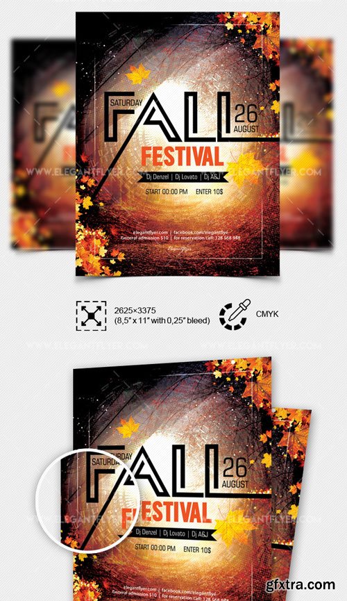 Fall Festival V10 2018 Flyer PSD Template