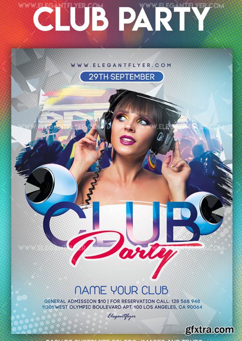 Club Party V45 2018 Flyer PSD Template