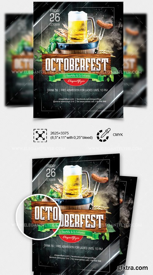 October Fest V3 2018 Flyer PSD Template