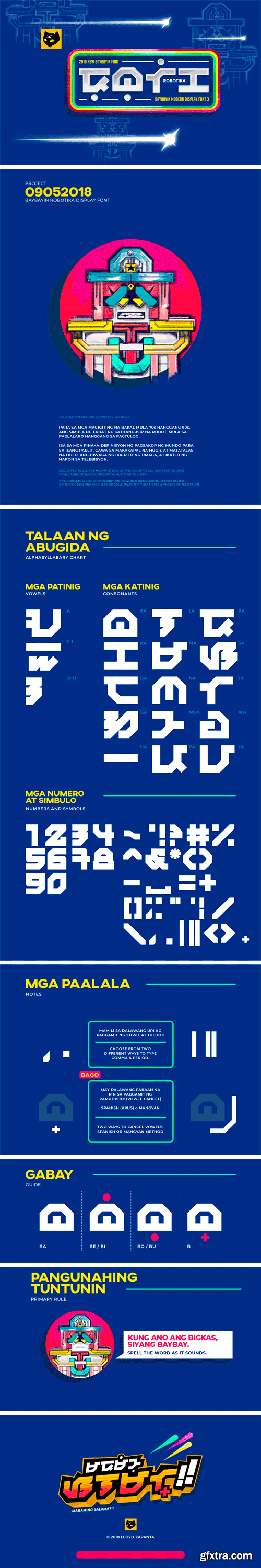 Baybayin Robotika Font