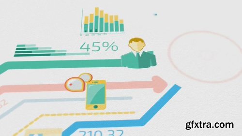 Videohive Corporate Logo Opener With Elements Of Infographics 17208550