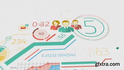 Videohive Corporate Logo Opener With Elements Of Infographics 17208550