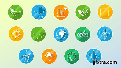 Videohive Ecology Concept Icons 14825637