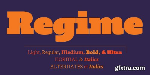 Regime Font Family - 10 Fonts