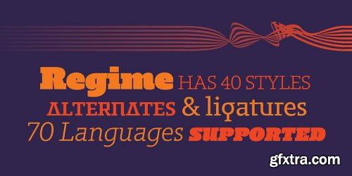 Regime Font Family - 10 Fonts