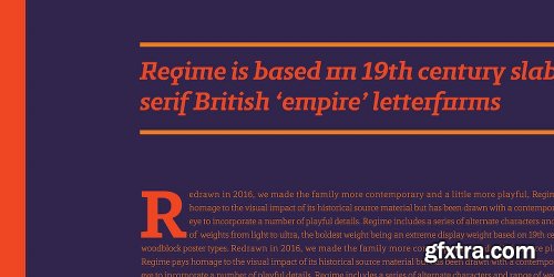 Regime Font Family - 10 Fonts