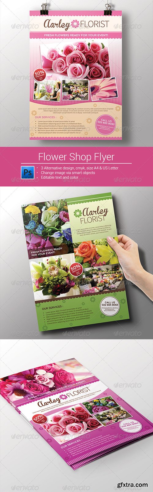 Graphicriver - Flower Shop Flyer / Magazine Ad 8279050