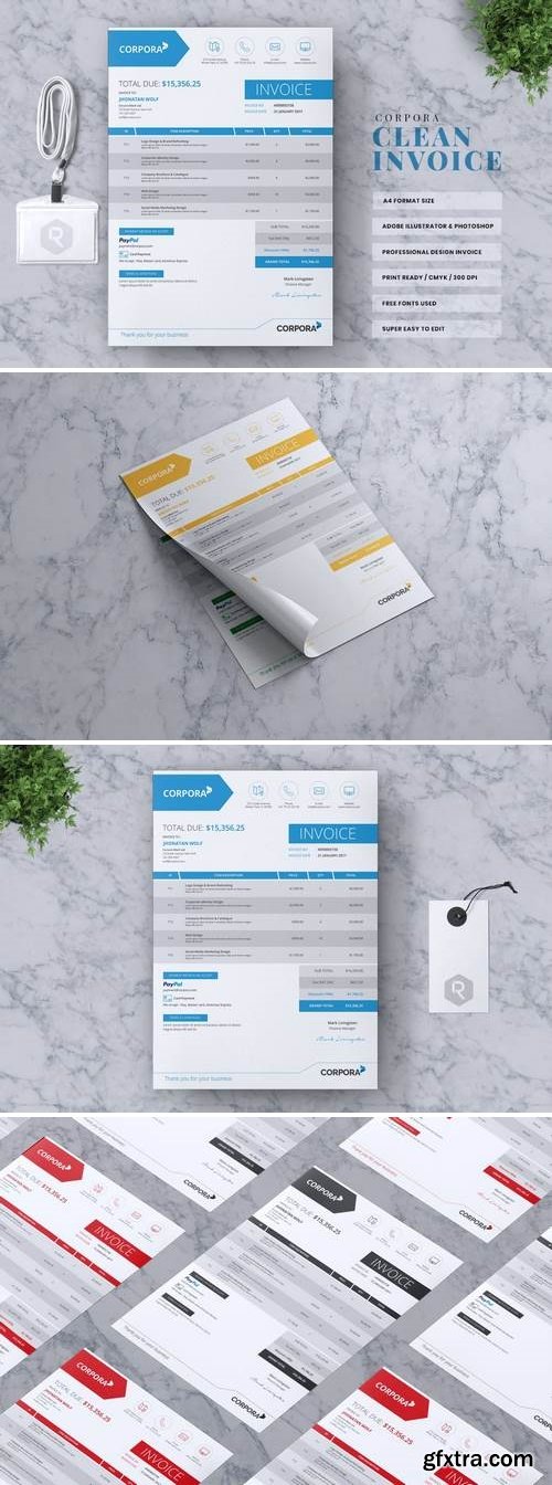 CORPORA - Clean Business Invoice