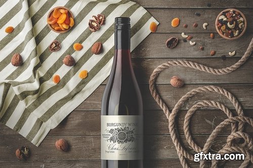 Wine Bottle Mockups Vol 4