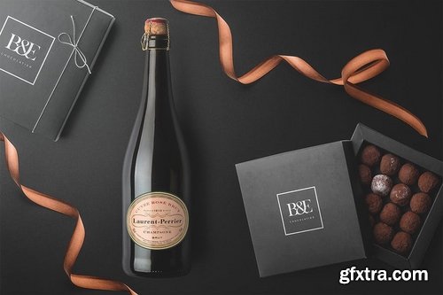 Champagne Bottles Mockups