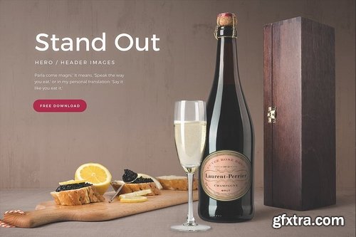 Champagne Bottles Mockups