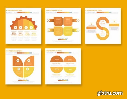 50 Yellow Infographics Design