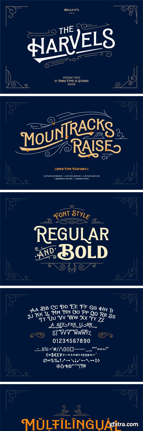 Harvels Font Family